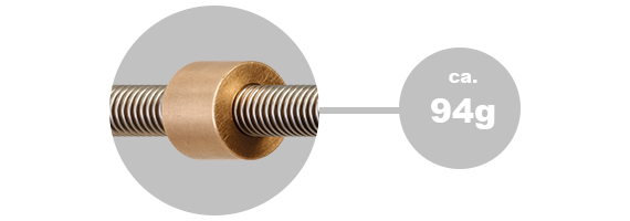 metallische Gewindemutter